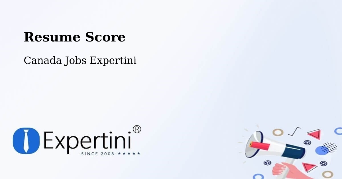 Resume Score & Job Description Match Tool – Timiskaming District - Canada Jobs Expertini